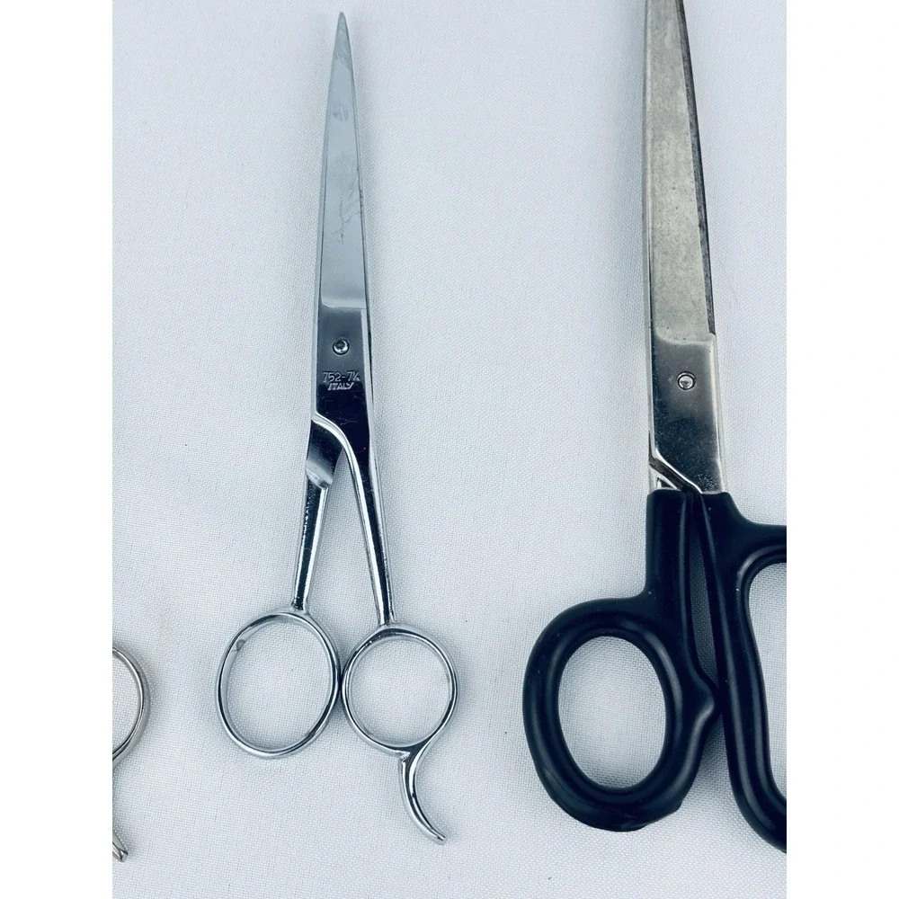 Lot Of Vintage Scissors - Hair- Fabric - Heritage - Verona - USA - Italy Merrill